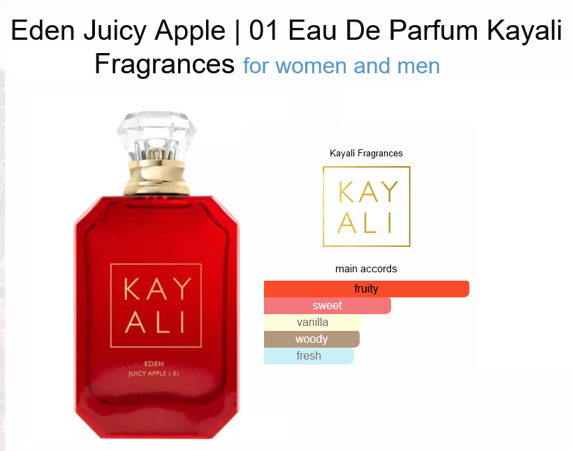 Our Impression of Kayali Eden Juicy Apple 01 for Women