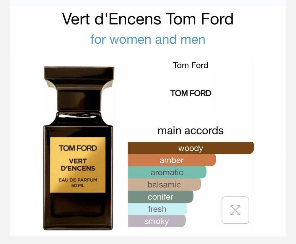Fragrances Haven Oil Impression of Tom For - Vert d'Encens for men and Women