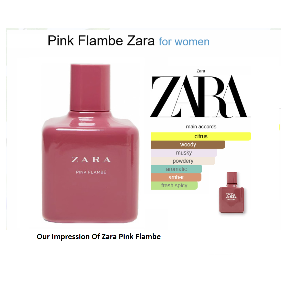 Zara Pink Flambe Eau De Toilette for Women, 100ml
